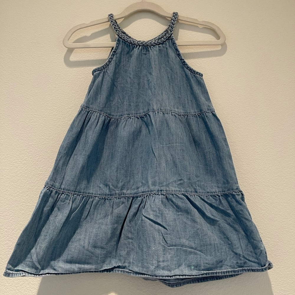 Baby Gap Braided Halter denim dress
